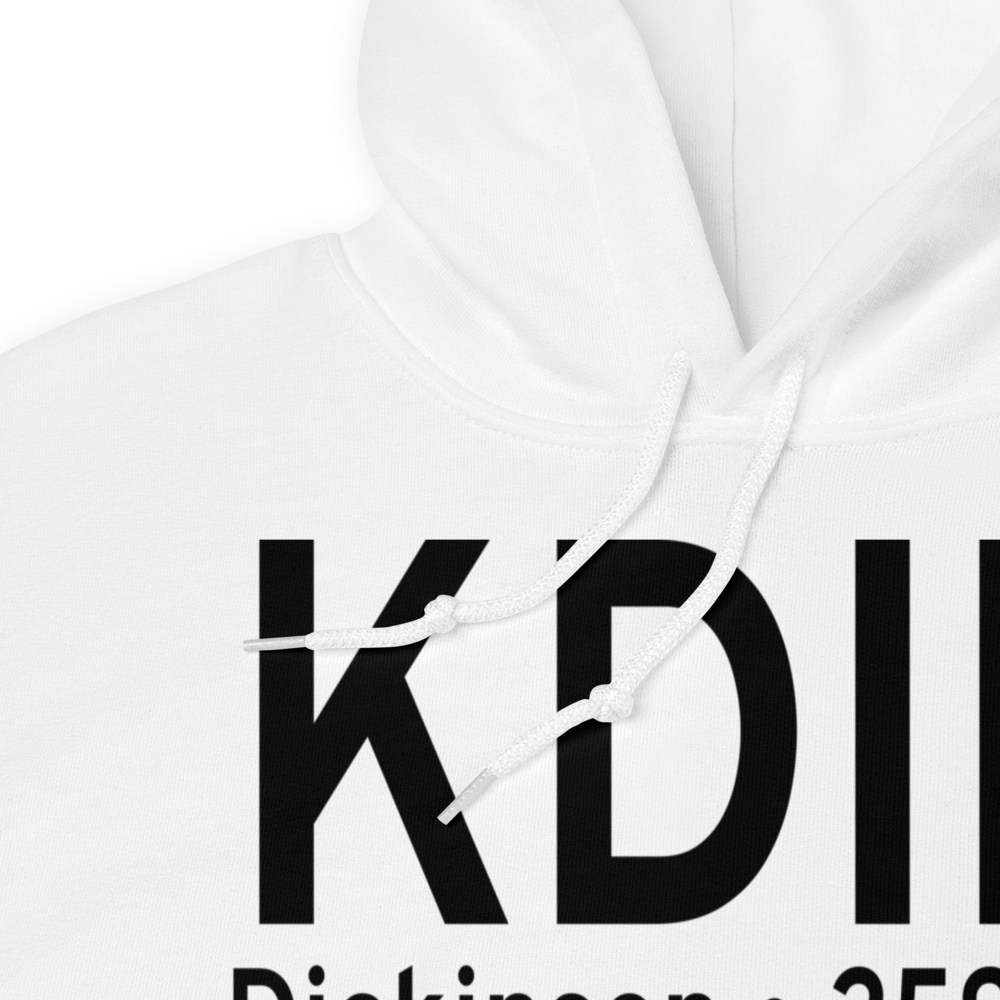 Dickinson Theodore Roosevelt Regional Airport (KDIK) ICAO Hoodie Sweatshirt 