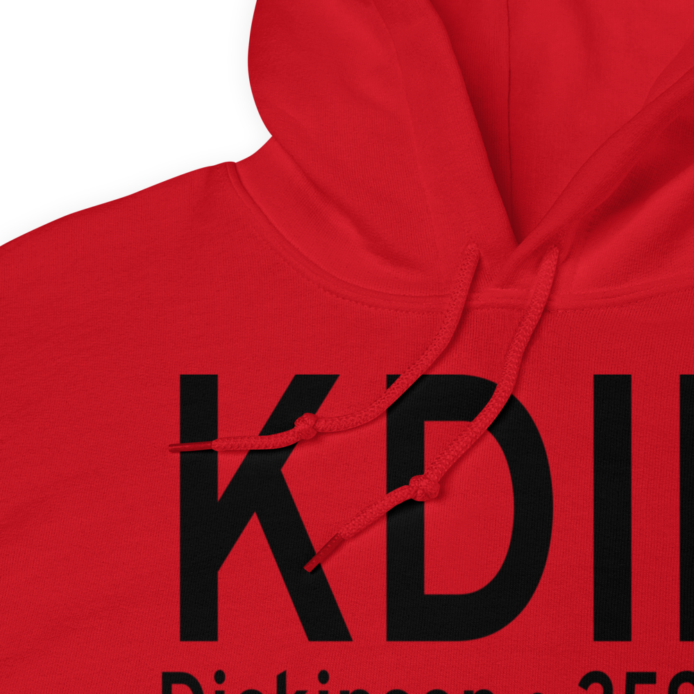 Dickinson Theodore Roosevelt Regional Airport (KDIK) ICAO Hoodie Sweatshirt 