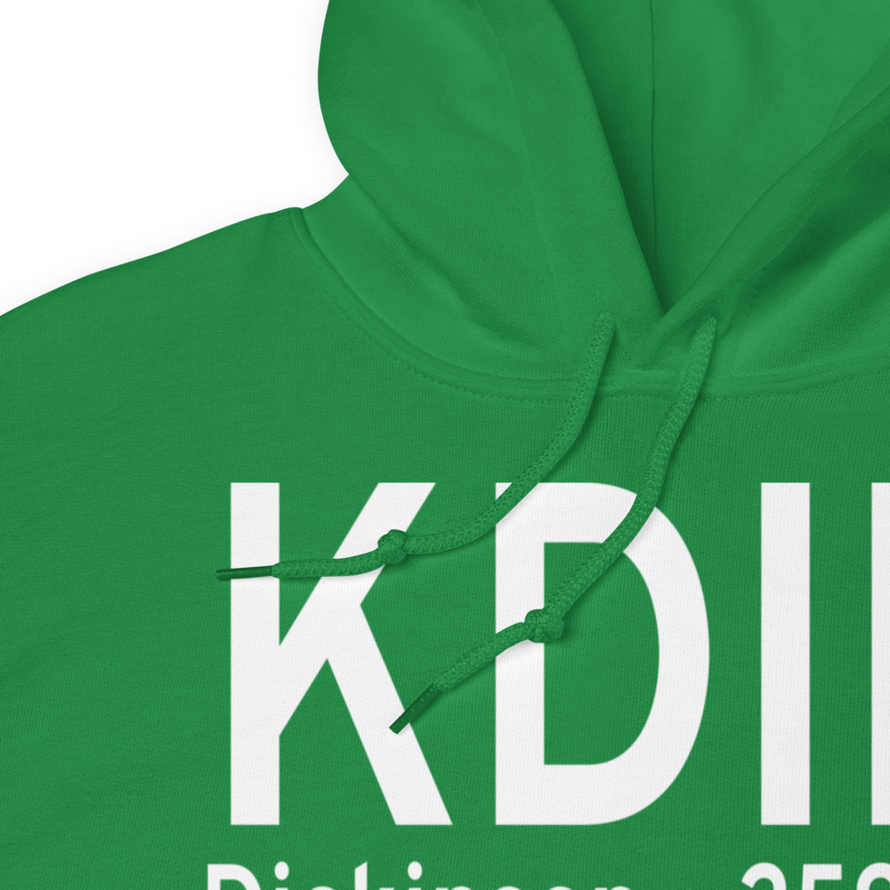 Dickinson Theodore Roosevelt Regional Airport (KDIK) ICAO Hoodie Sweatshirt 