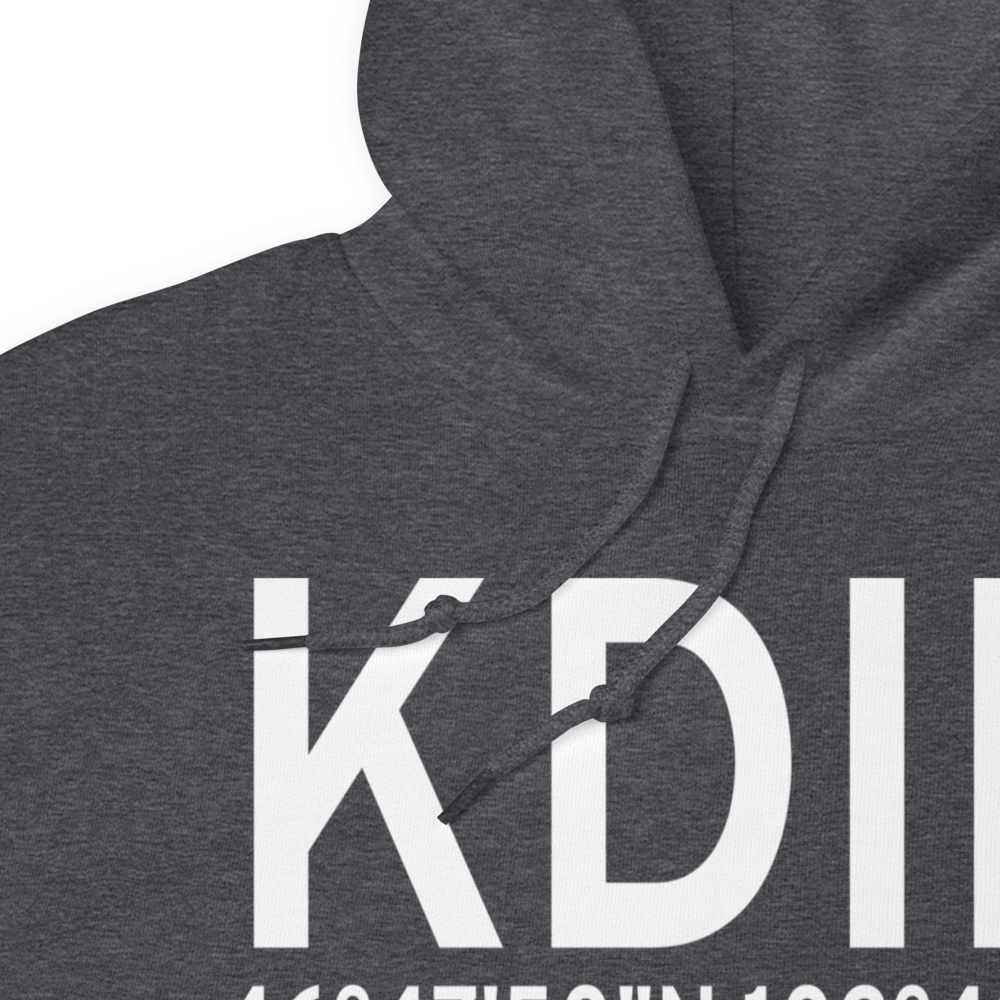 Dickinson Theodore Roosevelt Regional Airport (KDIK) ICAO Hoodie Sweatshirt 