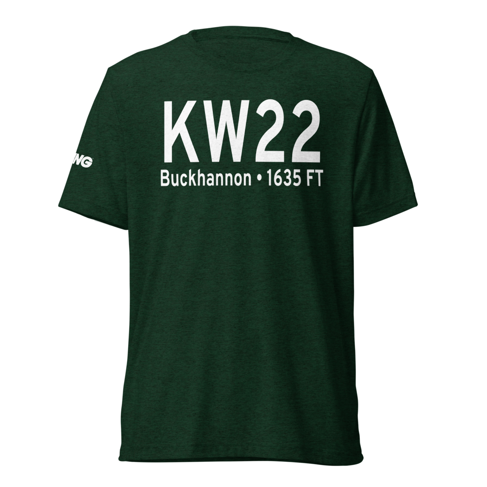 Upshur County Regional Airport (KW22) ICAO Tri-blend T-Shirt 