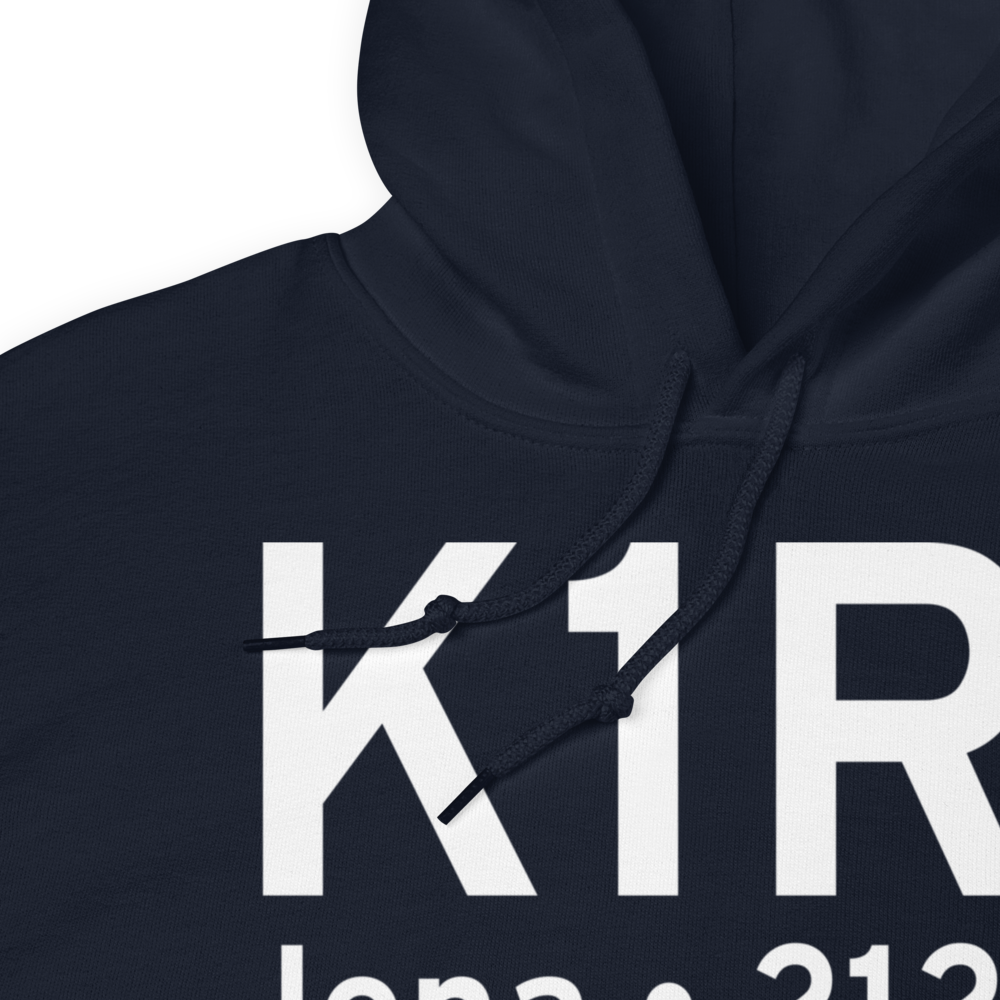 Jena Airport (K1R1) ICAO Hoodie Sweatshirt 