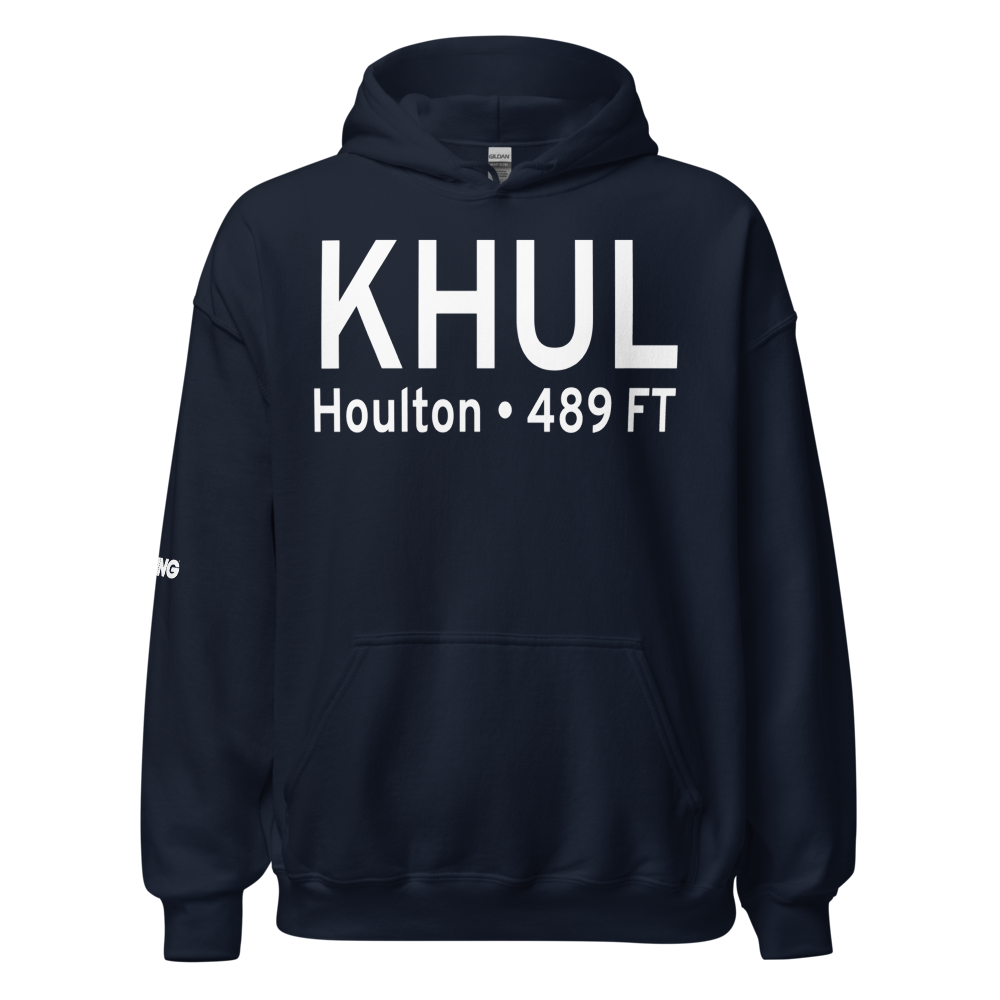 Houlton International Airport (KHUL) ICAO Hoodie Sweatshirt 