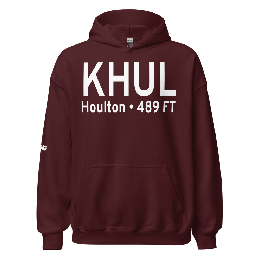 Houlton International Airport (KHUL) ICAO Hoodie Sweatshirt 