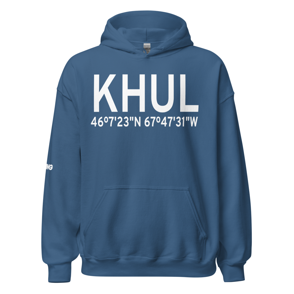 Houlton International Airport (KHUL) ICAO Hoodie Sweatshirt 