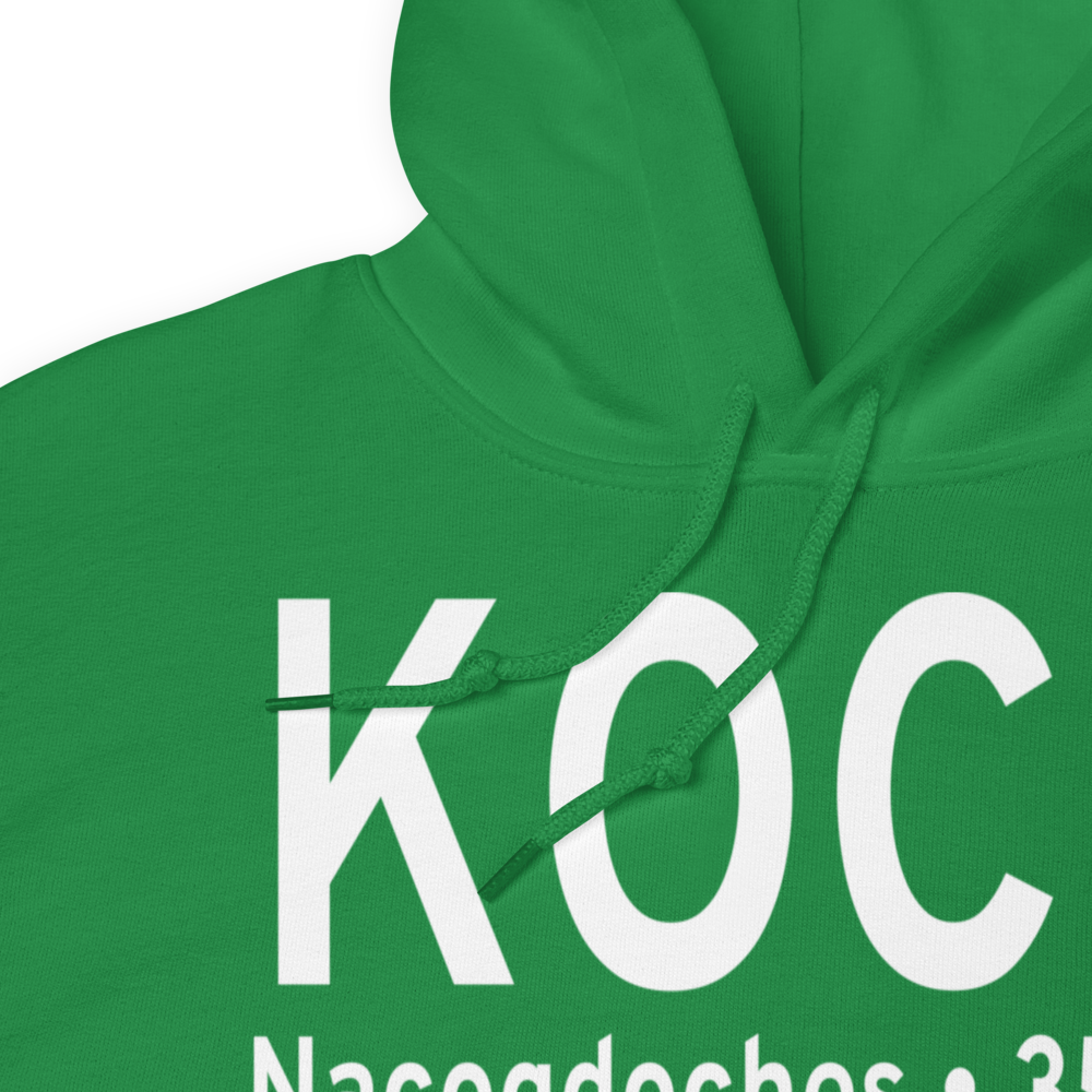 A L Mangham Jr. Regional Airport (KOCH) ICAO Hoodie Sweatshirt 