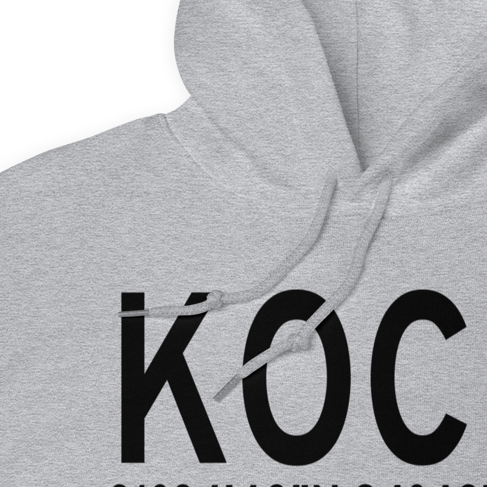 A L Mangham Jr. Regional Airport (KOCH) ICAO Hoodie Sweatshirt 