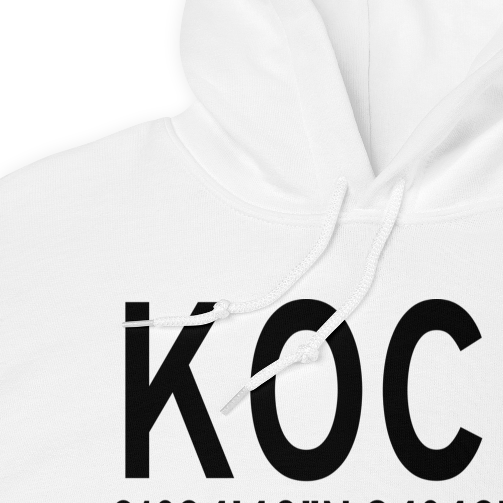 A L Mangham Jr. Regional Airport (KOCH) ICAO Hoodie Sweatshirt 