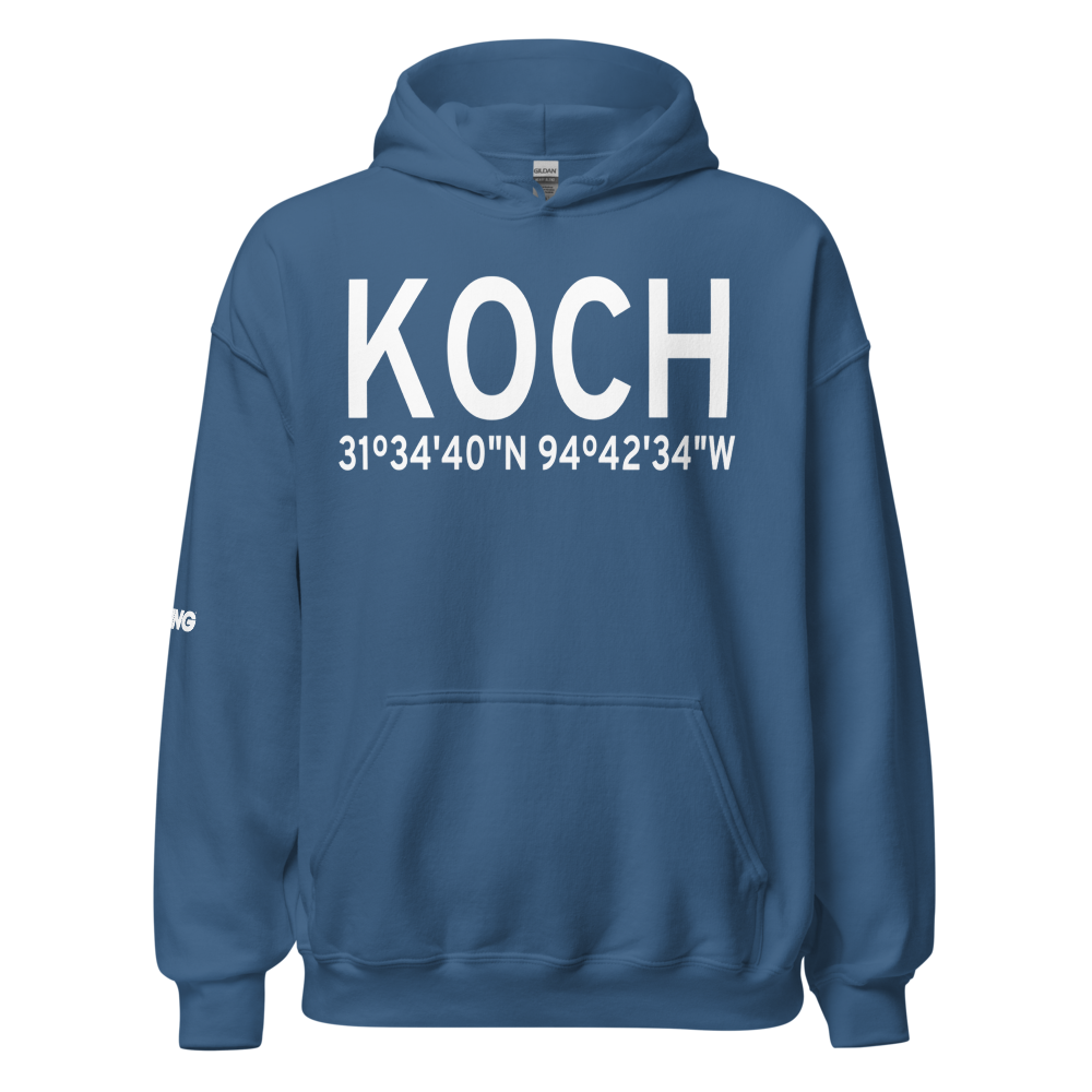 A L Mangham Jr. Regional Airport (KOCH) ICAO Hoodie Sweatshirt 