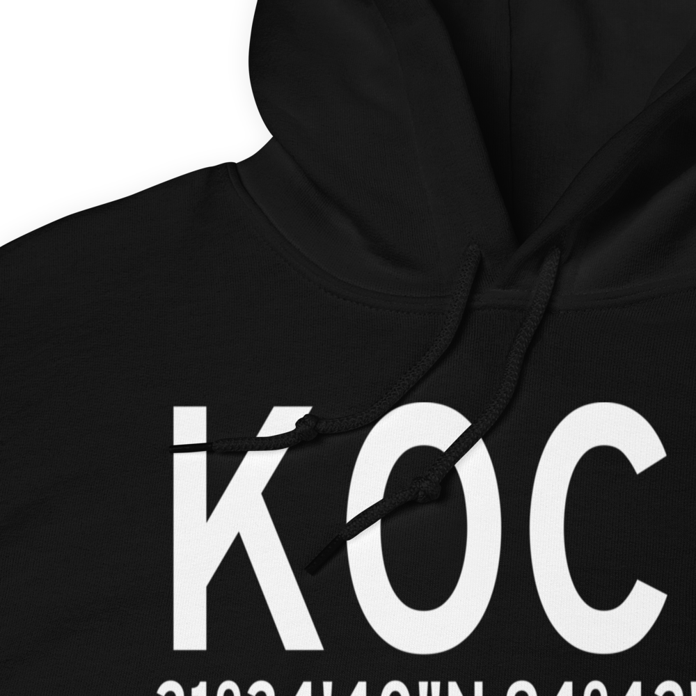 A L Mangham Jr. Regional Airport (KOCH) ICAO Hoodie Sweatshirt 