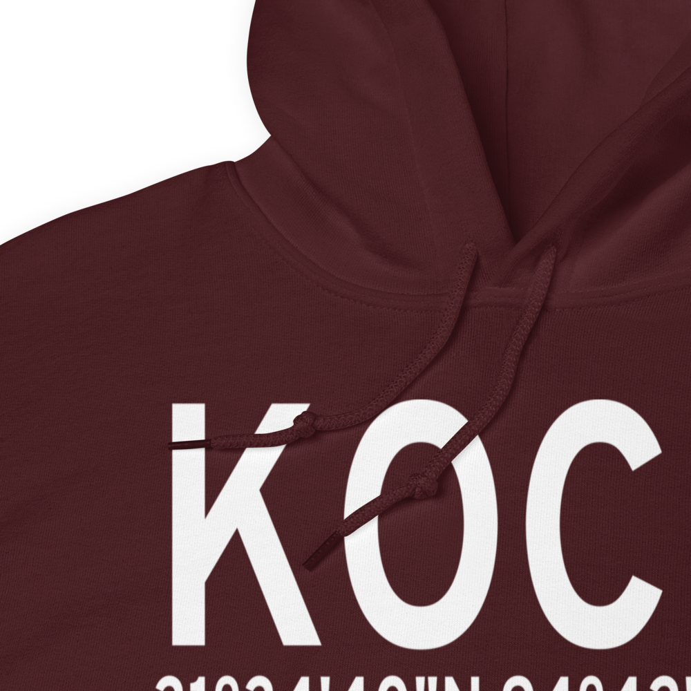 A L Mangham Jr. Regional Airport (KOCH) ICAO Hoodie Sweatshirt 
