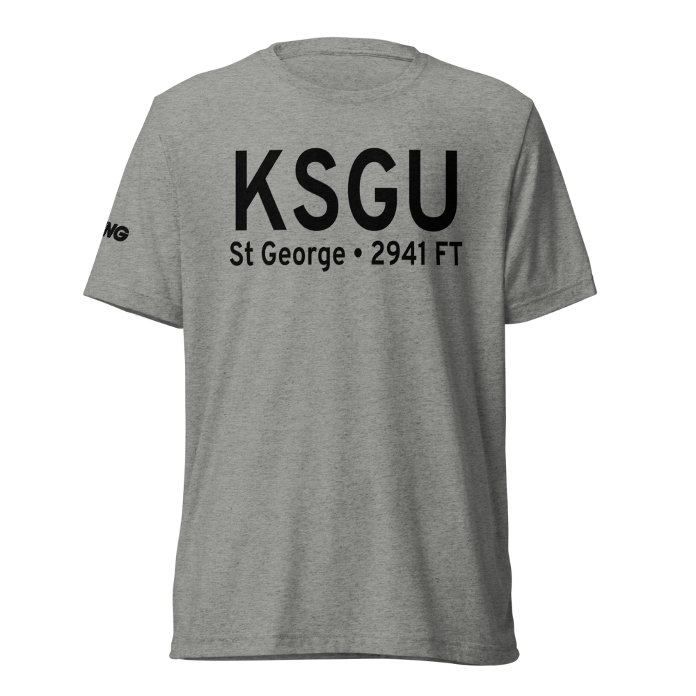 St George Municipal Airport (KSGU) ICAO Tri-blend T-Shirt 