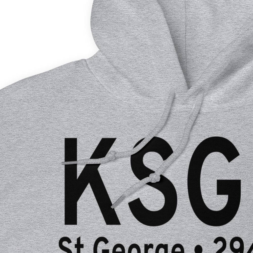 St George Municipal Airport (KSGU) ICAO Hoodie Sweatshirt 