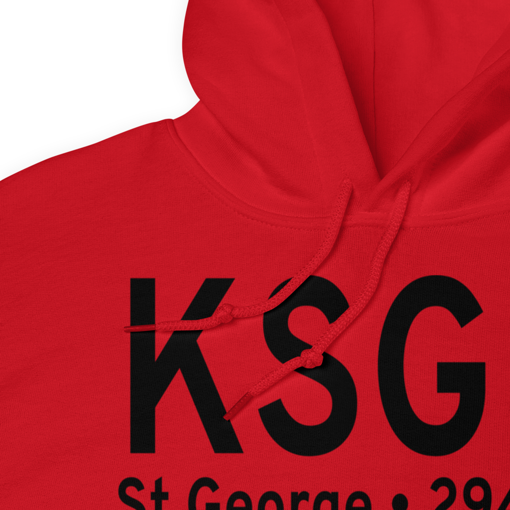 St George Municipal Airport (KSGU) ICAO Hoodie Sweatshirt 