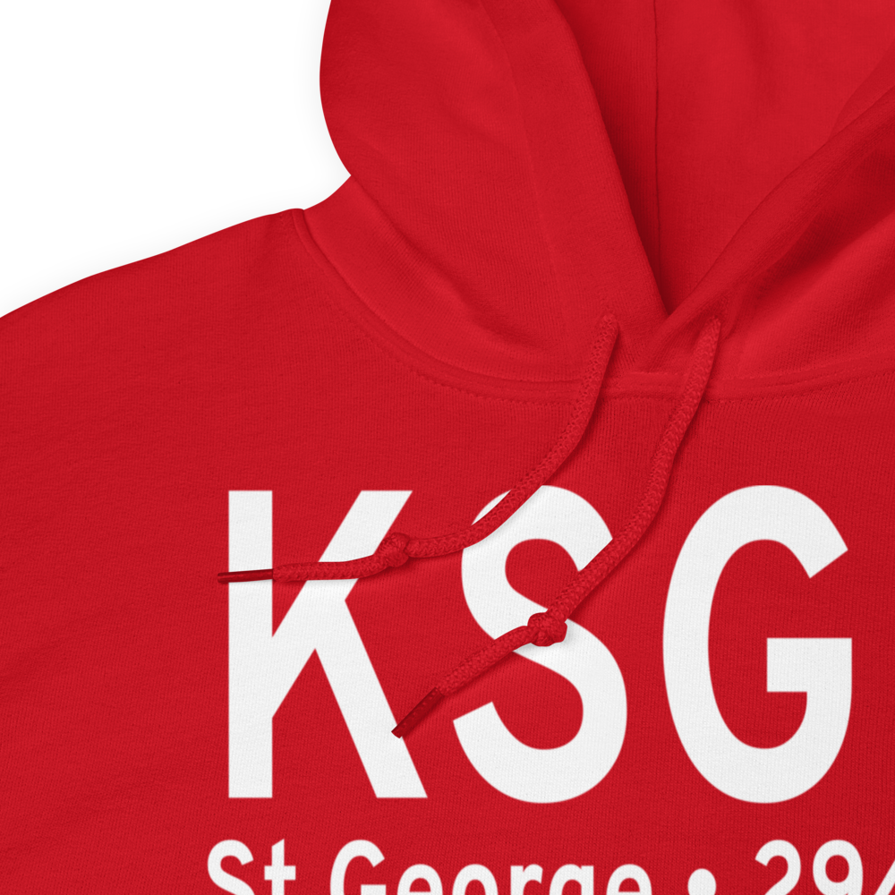 St George Municipal Airport (KSGU) ICAO Hoodie Sweatshirt 