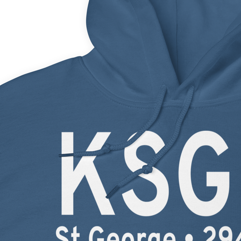 St George Municipal Airport (KSGU) ICAO Hoodie Sweatshirt 