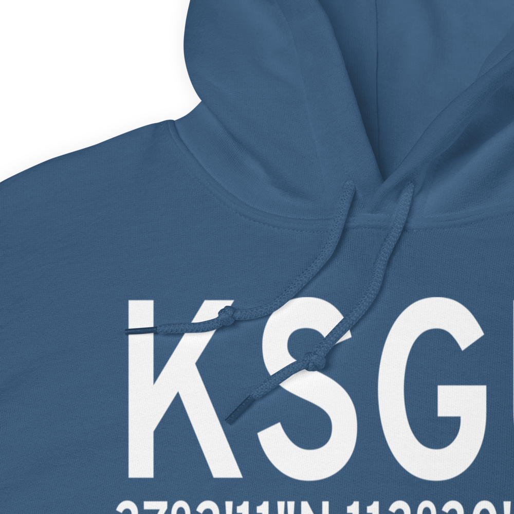 St George Municipal Airport (KSGU) ICAO Hoodie Sweatshirt 