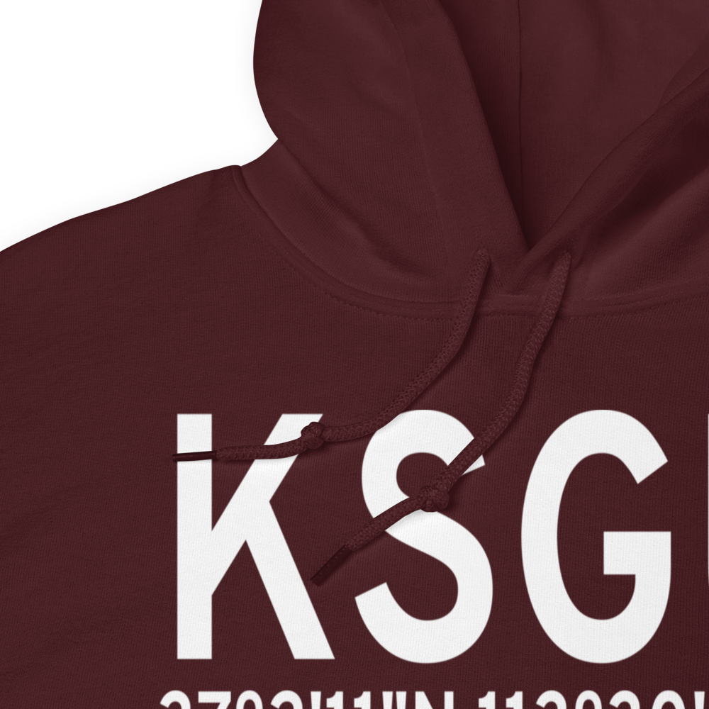 St George Municipal Airport (KSGU) ICAO Hoodie Sweatshirt 