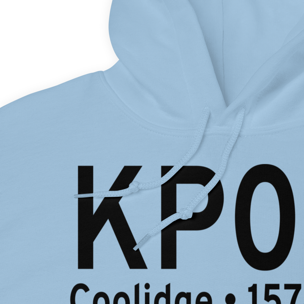 Coolidge Municipal Airport (KP08) ICAO Hoodie Sweatshirt 