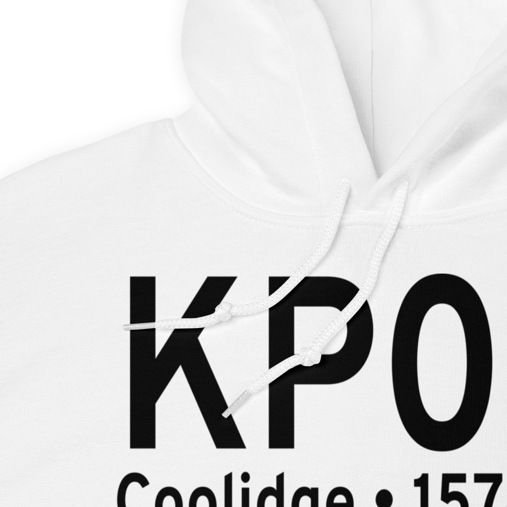 Coolidge Municipal Airport (KP08) ICAO Hoodie Sweatshirt 