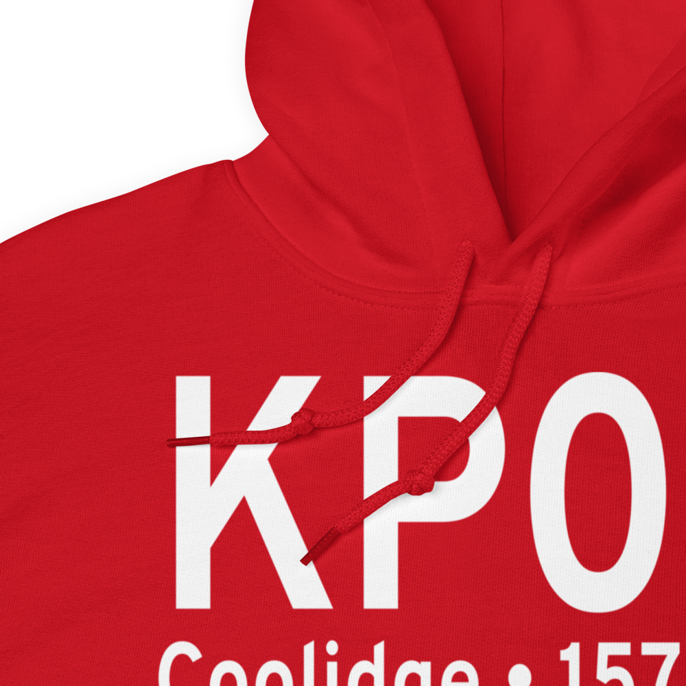 Coolidge Municipal Airport (KP08) ICAO Hoodie Sweatshirt 