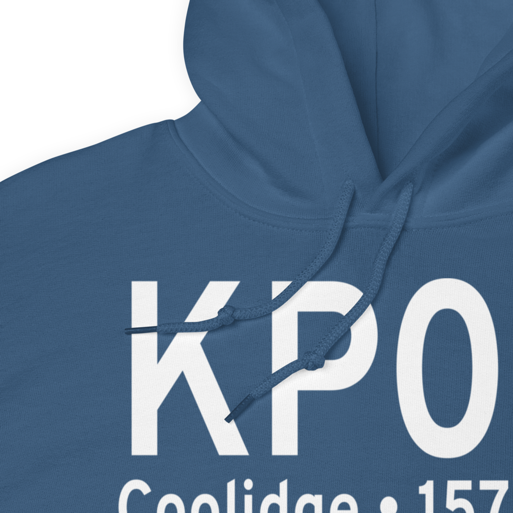 Coolidge Municipal Airport (KP08) ICAO Hoodie Sweatshirt 