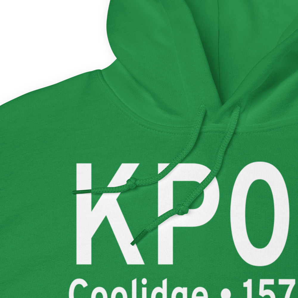 Coolidge Municipal Airport (KP08) ICAO Hoodie Sweatshirt 