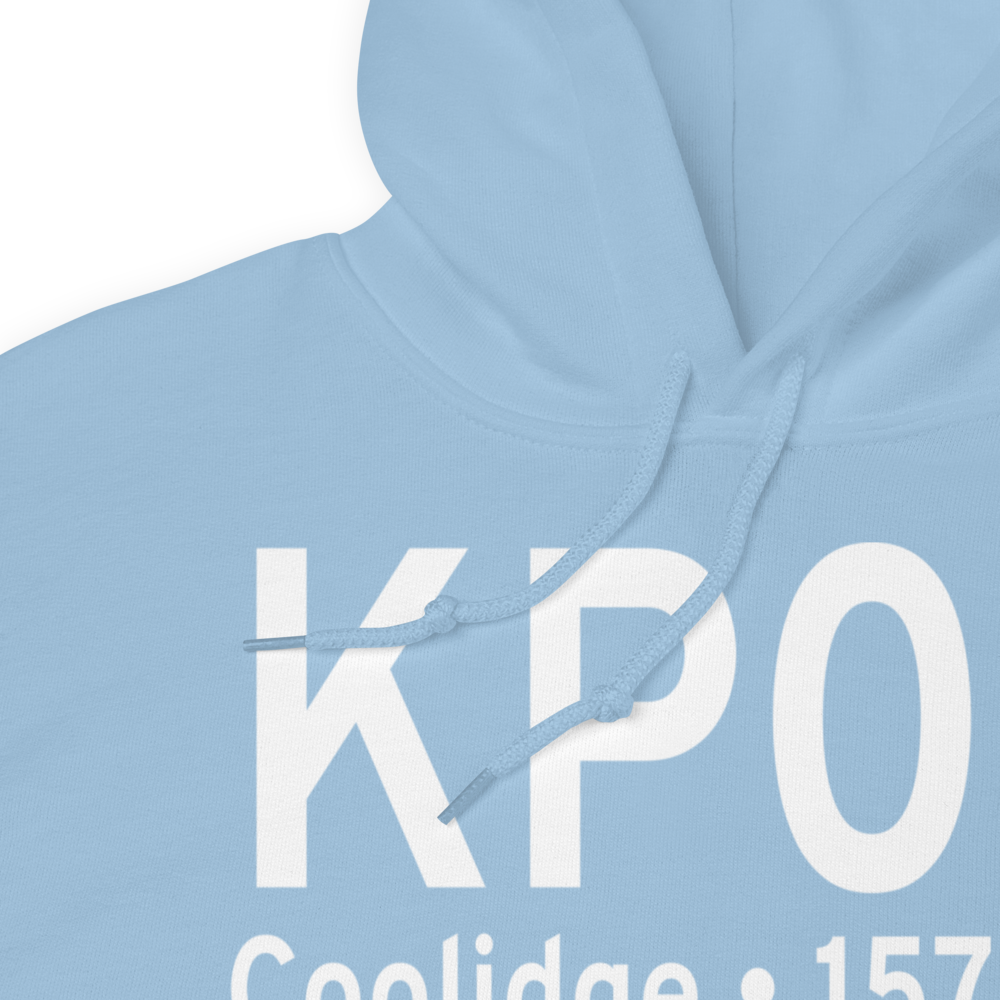 Coolidge Municipal Airport (KP08) ICAO Hoodie Sweatshirt 