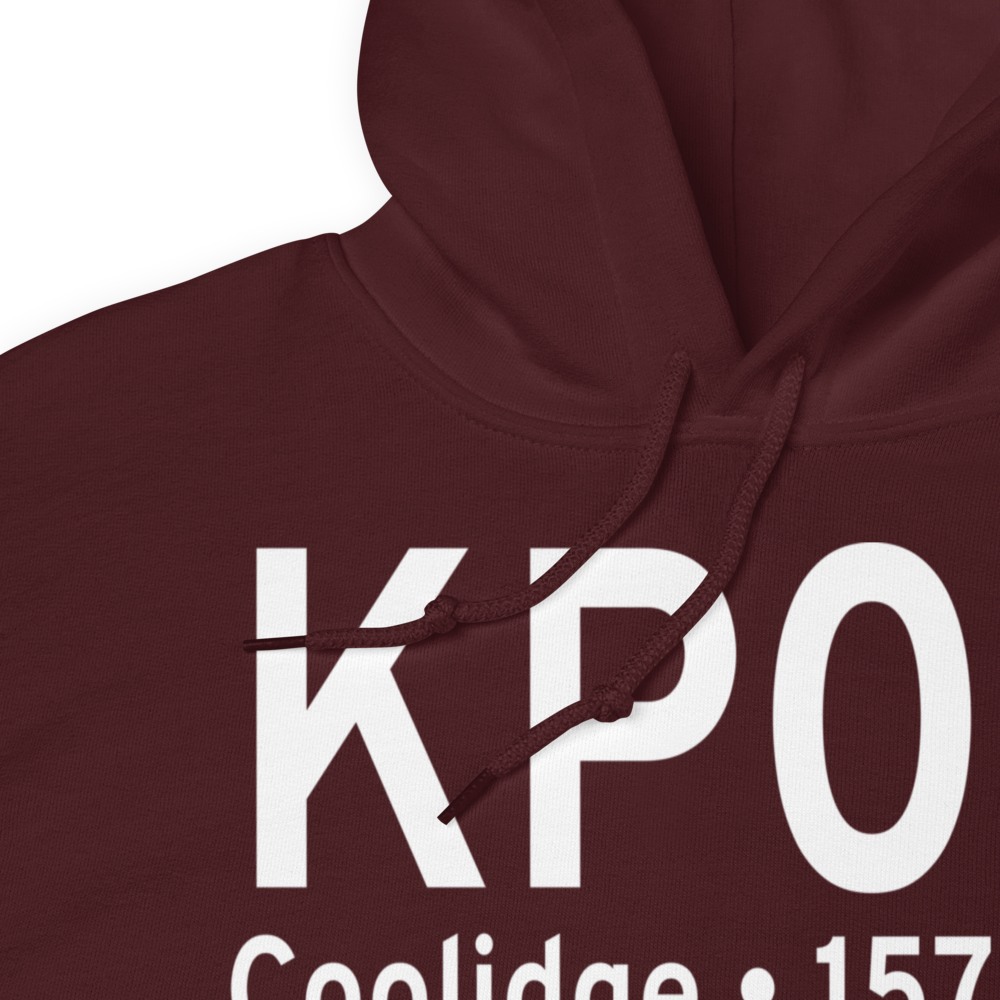 Coolidge Municipal Airport (KP08) ICAO Hoodie Sweatshirt 