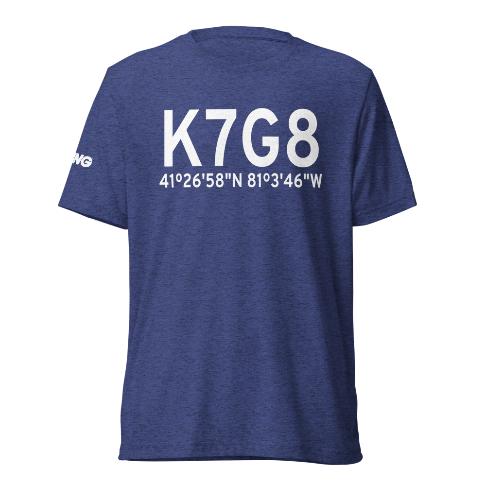 Geauga County Airport (K7G8) ICAO Tri-blend T-Shirt 
