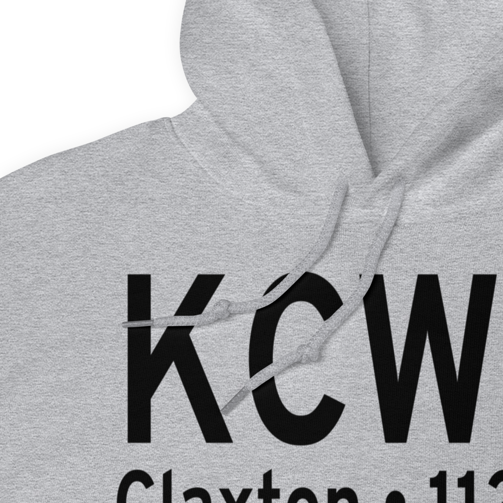 Claxton Evans County Airport (KCWV) ICAO Hoodie Sweatshirt 