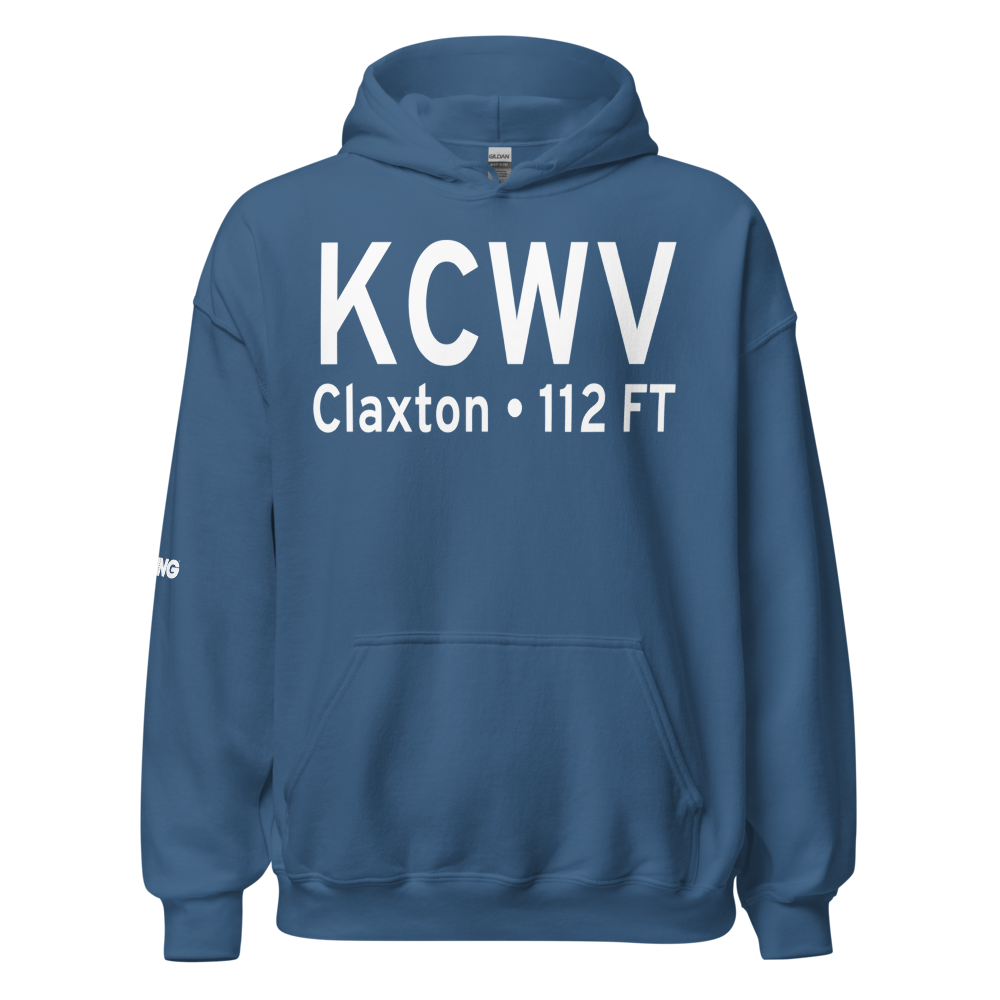 Claxton Evans County Airport (KCWV) ICAO Hoodie Sweatshirt 