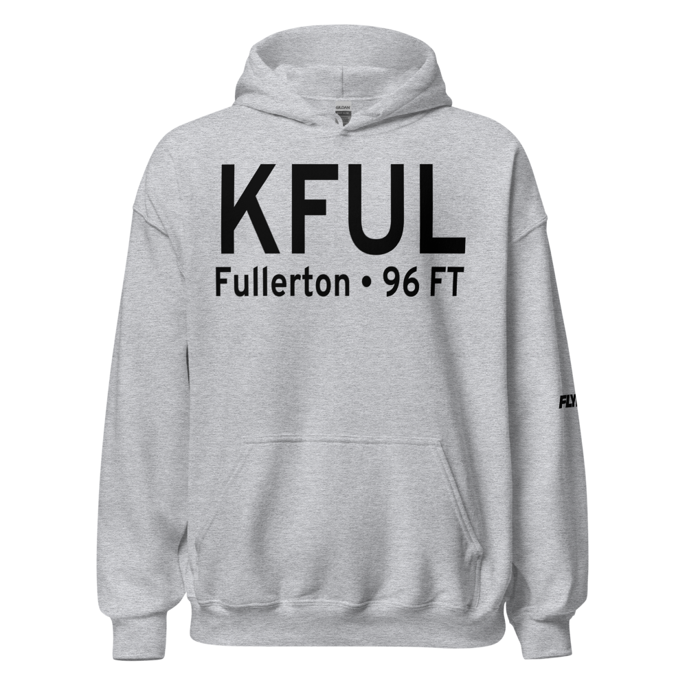 Fullerton Municipal Airport (KFUL) ICAO Hoodie Sweatshirt 