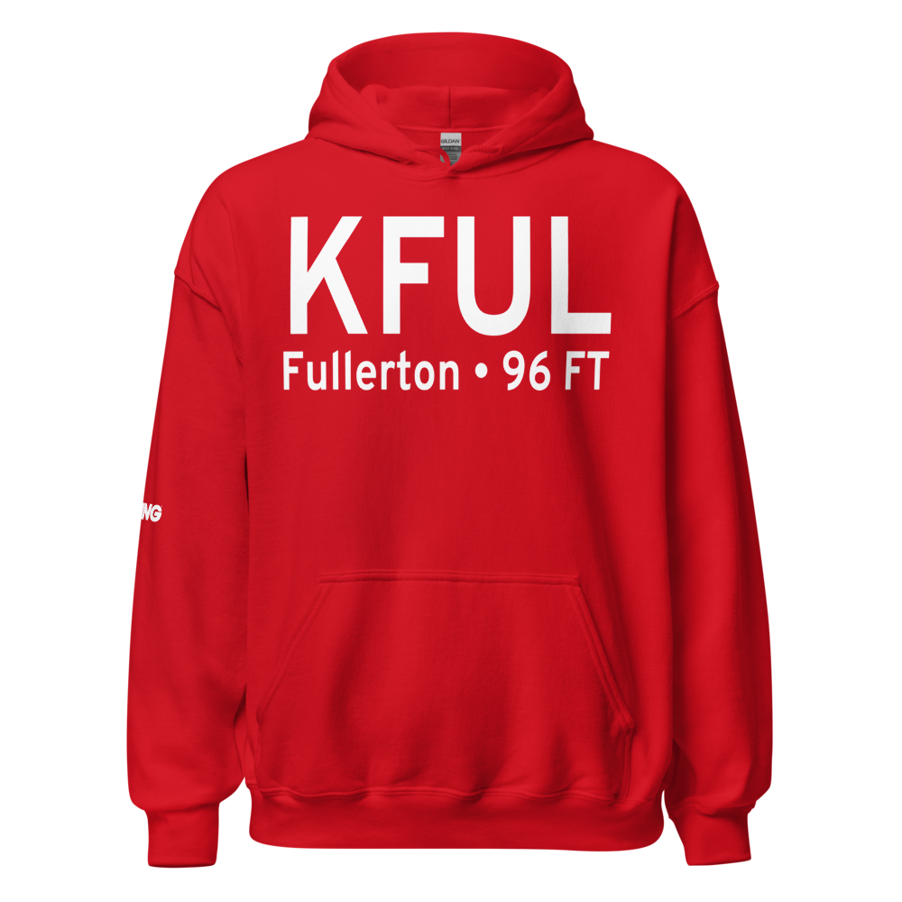 Fullerton Municipal Airport (KFUL) ICAO Hoodie Sweatshirt 
