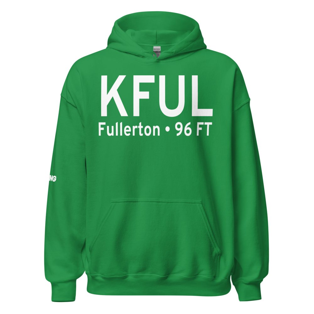 Fullerton Municipal Airport (KFUL) ICAO Hoodie Sweatshirt 