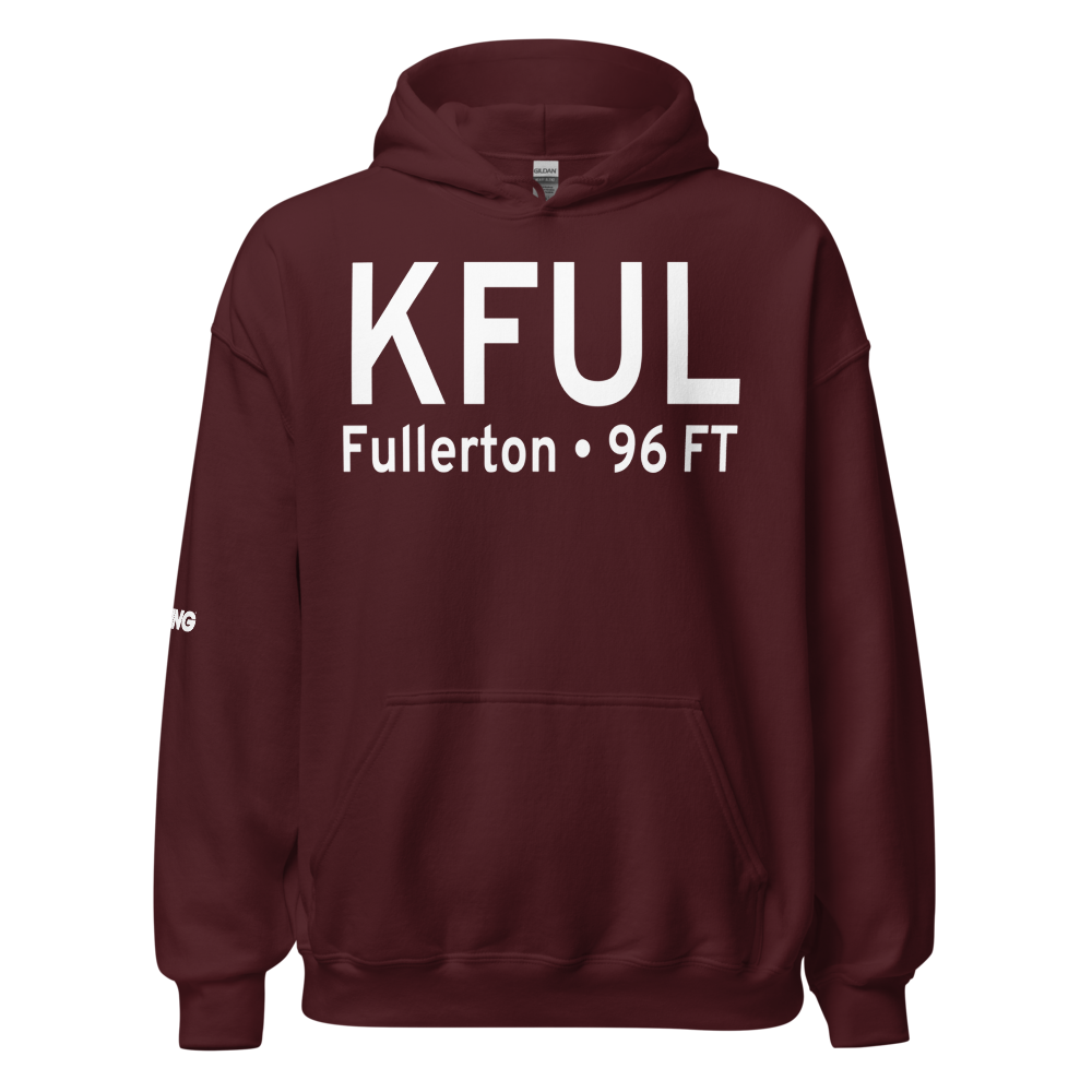 Fullerton Municipal Airport (KFUL) ICAO Hoodie Sweatshirt 