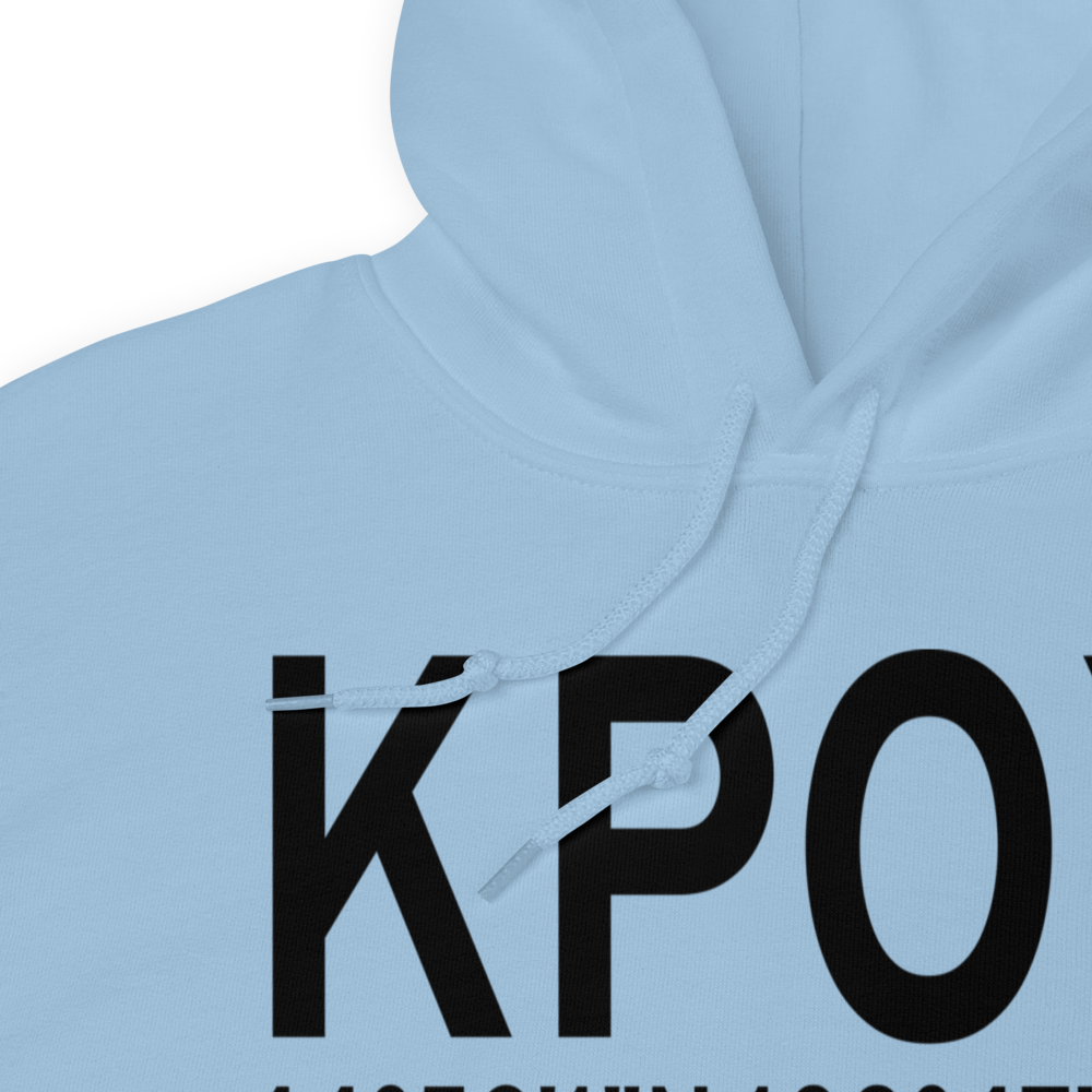 Powell Municipal Airport (KPOY) ICAO Hoodie Sweatshirt 