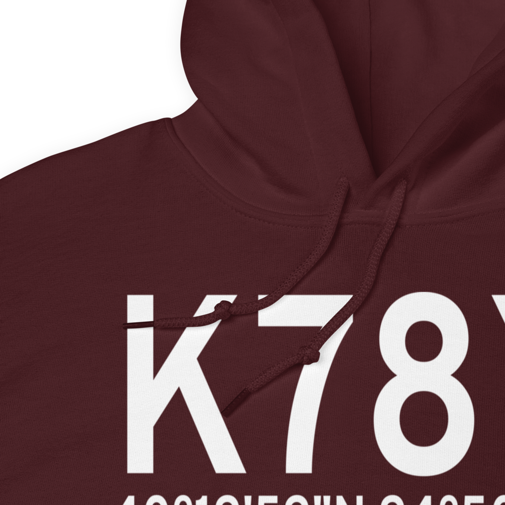 Rankin Airport (K78Y) ICAO Hoodie Sweatshirt 