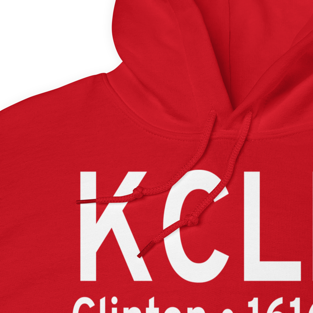 Clinton Regional Airport (KCLK) ICAO Hoodie Sweatshirt 