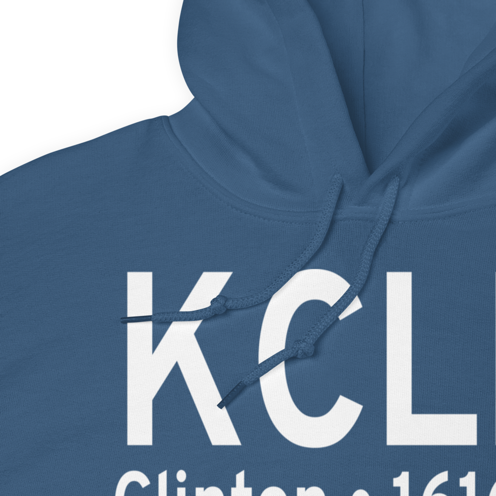 Clinton Regional Airport (KCLK) ICAO Hoodie Sweatshirt 