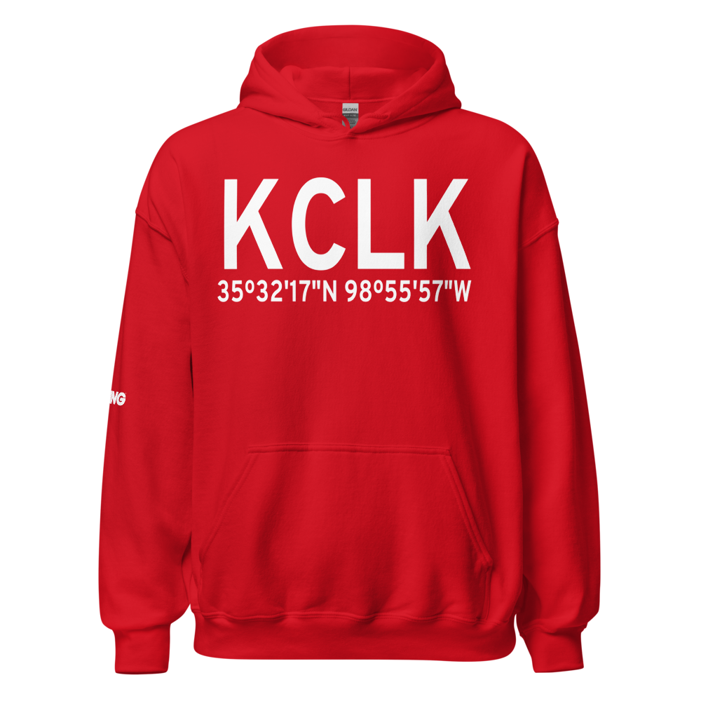 Clinton Regional Airport (KCLK) ICAO Hoodie Sweatshirt 