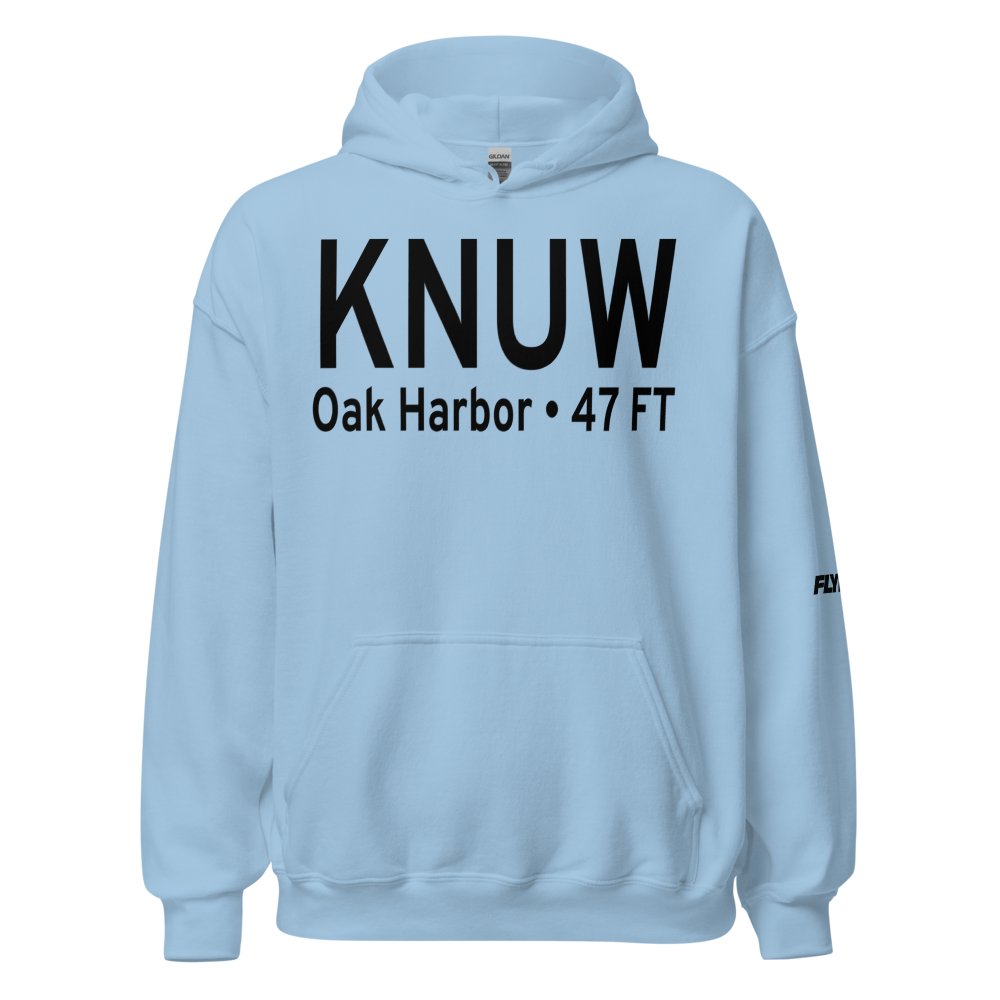 Whidbey Island Naval Air Station (Ault Field) (KNUW) ICAO Hoodie Sweatshirt 