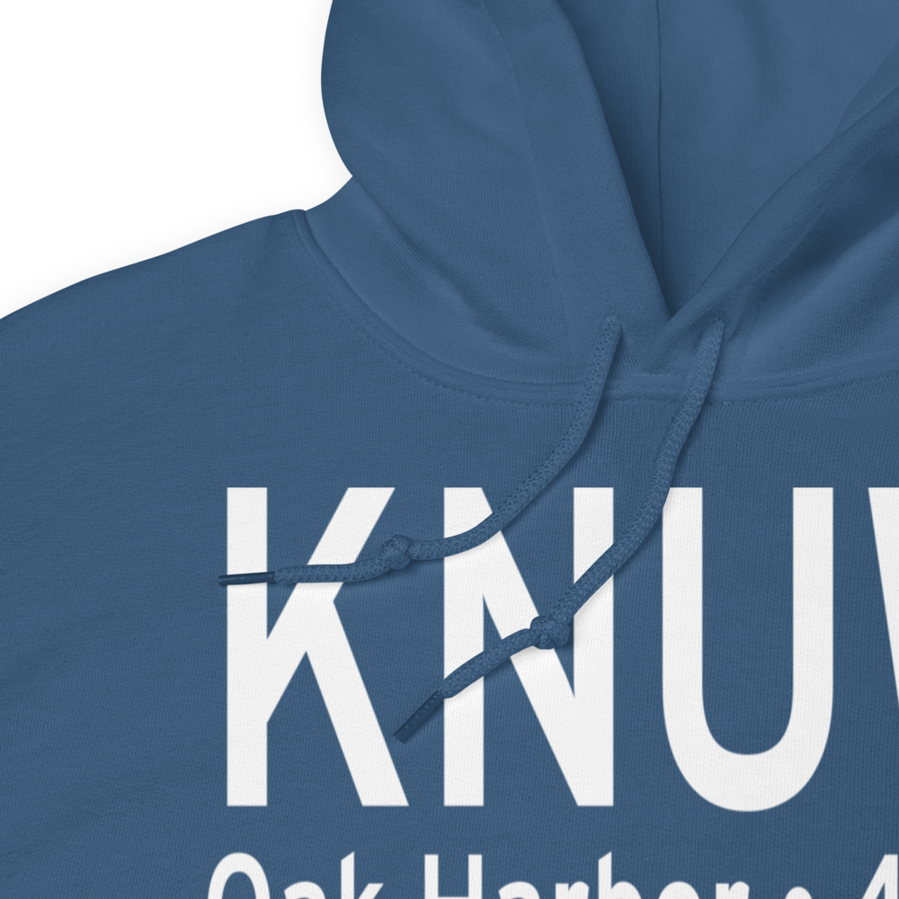 Whidbey Island Naval Air Station (Ault Field) (KNUW) ICAO Hoodie Sweatshirt 