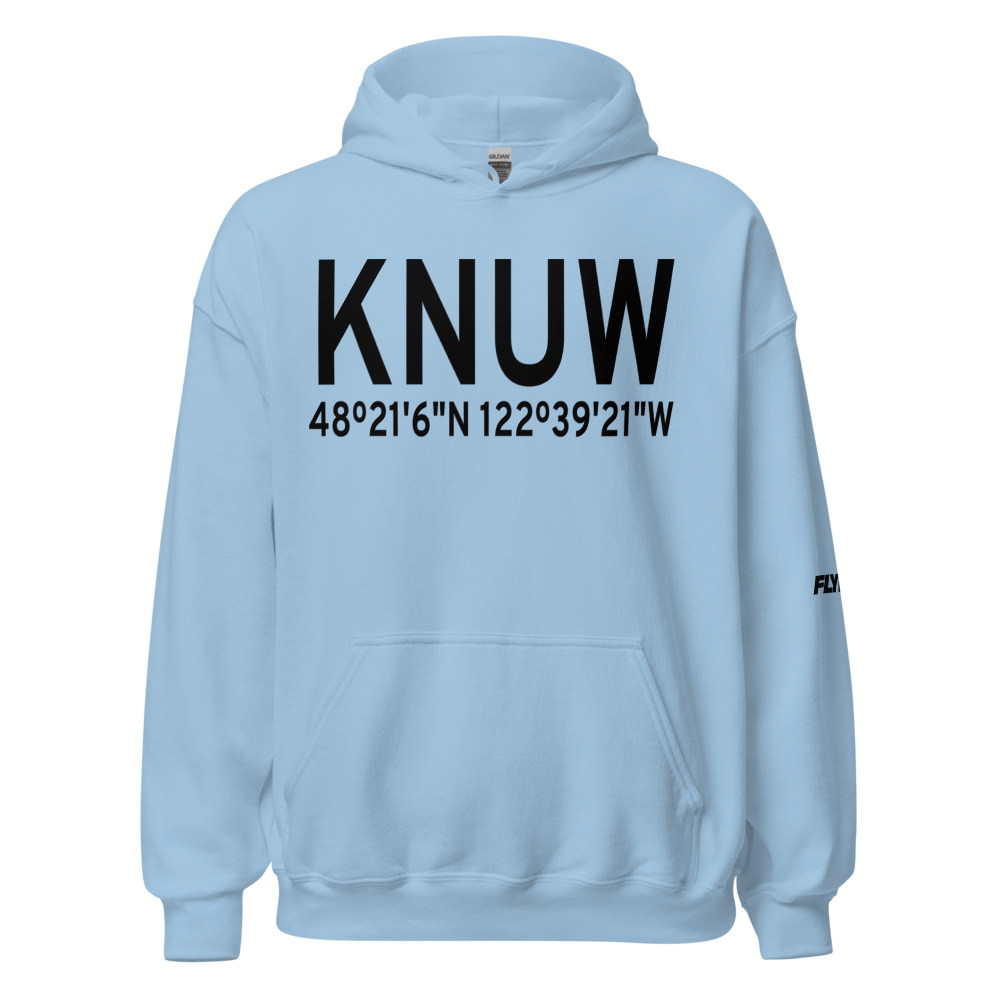 Whidbey Island Naval Air Station (Ault Field) (KNUW) ICAO Hoodie Sweatshirt 