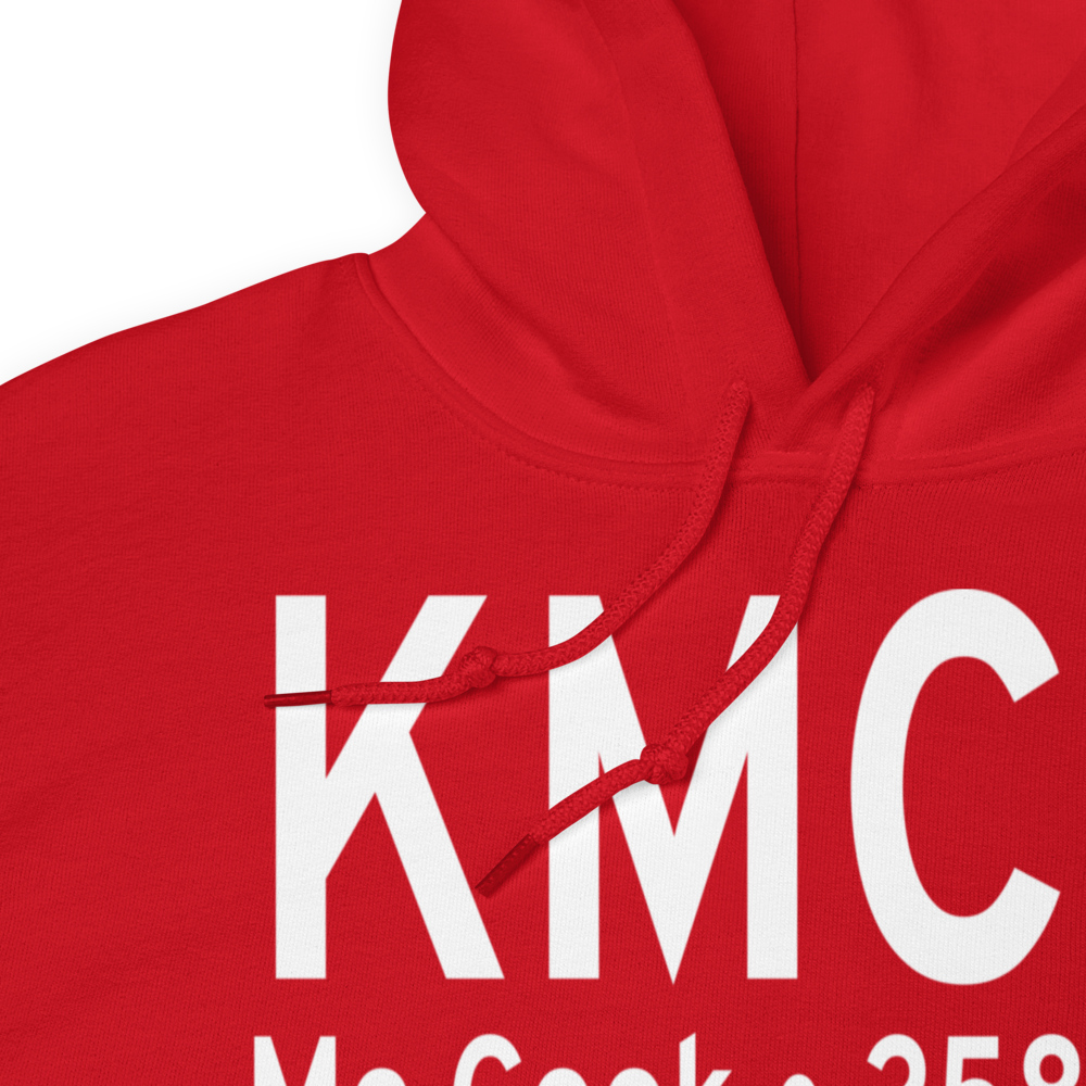 Mc Cook Ben Nelson Regional Airport (KMCK) ICAO Hoodie Sweatshirt 