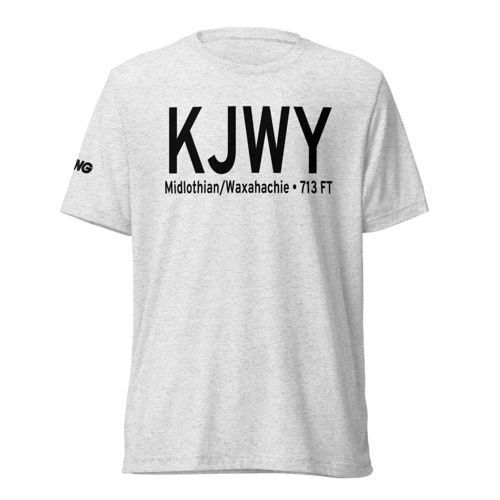 Mid Way Regional Airport (KJWY) ICAO Tri-blend T-Shirt 