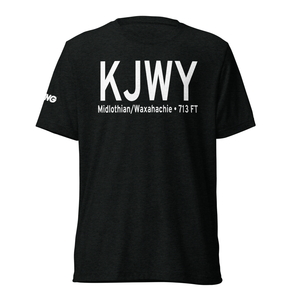 Mid Way Regional Airport (KJWY) ICAO Tri-blend T-Shirt 