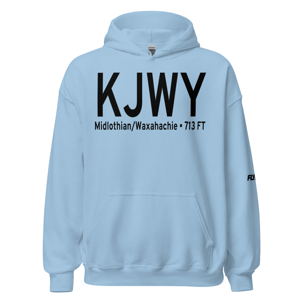 Mid Way Regional Airport (KJWY) ICAO Hoodie Sweatshirt 