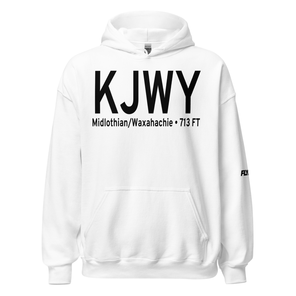 Mid Way Regional Airport (KJWY) ICAO Hoodie Sweatshirt 