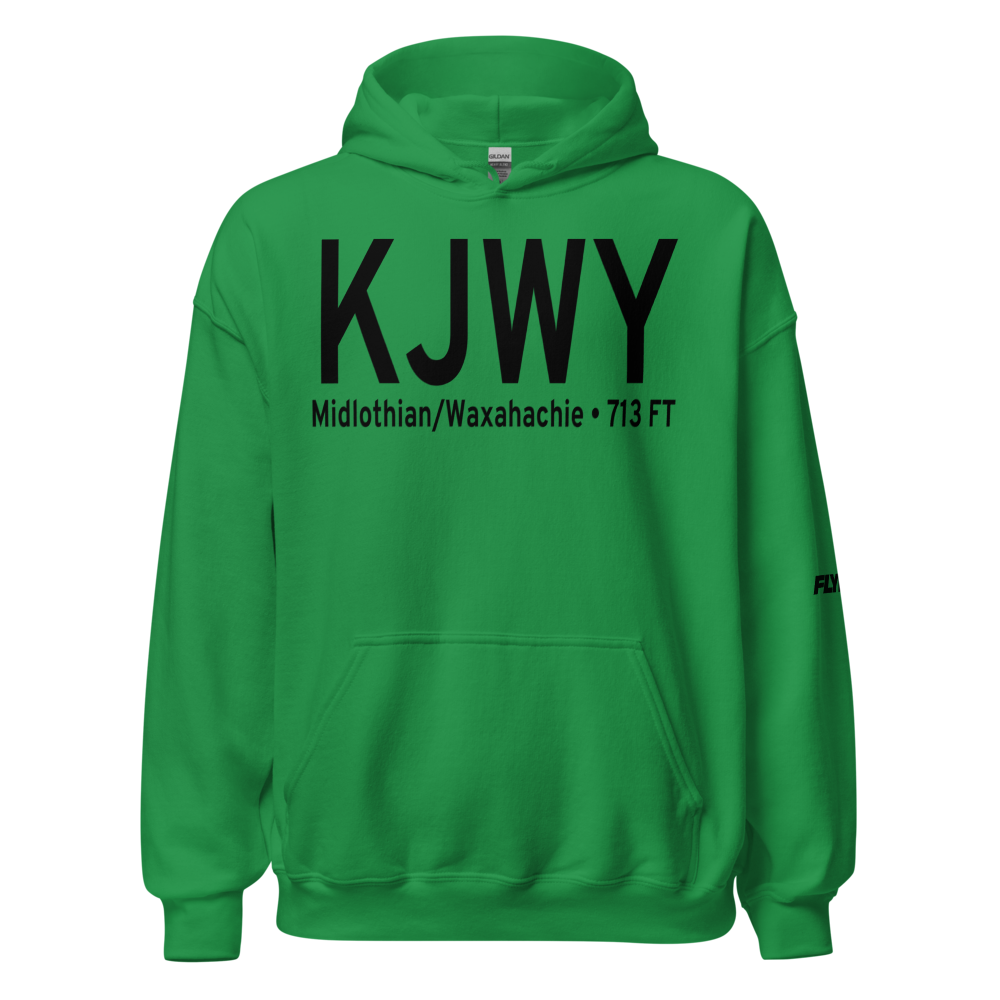 Mid Way Regional Airport (KJWY) ICAO Hoodie Sweatshirt 